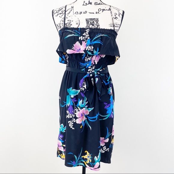 Yumi Kim Dresses & Skirts - Yumi Kim Silk Floral Spaghetti Strap Dress Size XS